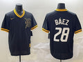 Men's Detroit Tigers Javier Baez #28 Black Jersey