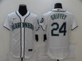 Men's Seattle Mariners Ken Griffey Jr. #24 White Baseball Jersey