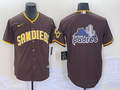 Men's San Diego Padres Brown Road Team Jersey