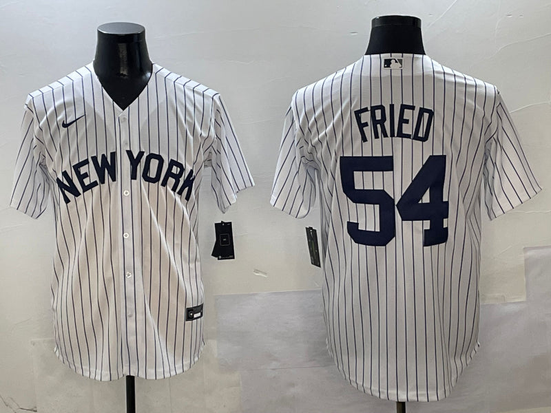 Men's New York Yankees Max Fried #54 White Jersey