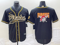 Men's Pittsburgh Pirates Black Team Jersey Joint Edition