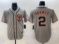 Men's San Francisco Giants Willy Adames #2 Gray Limited Jersey