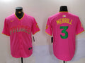 Men's San Diego Padres Jackson Merrill #3 Pink Jersey