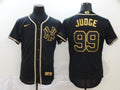 Men's New York Yankees Aaron Judge #99 Black Stitched Jersey