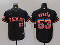 Men's Texas Rangers Adolis Garcia #53 Black Limited Jersey