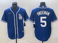 Men's Los Angeles Dodgers Freddie Freeman #5 Blue Limited Jersey