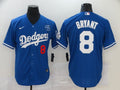 Men's Los Angeles Dodgers Kobe Bryant #8 Blue Baseball Jersey