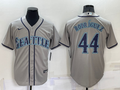 Men's Seattle Mariners Julio Rodriguez #44 Gray Baseball Jersey