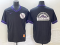 Men's Colorado Rockies Black Alternate Team Jersey