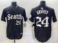 Men's Seattle Mariners Ken Griffey Jr. #24 Black Limited Jersey