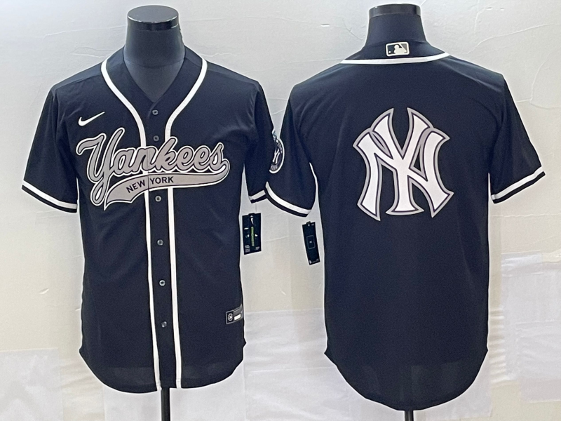 Men's New York Yankees Black Jersey Joint Edition