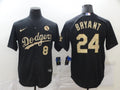 Men's Los Angeles Dodgers Kobe Bryant #8-24 Black Authentic Jersey