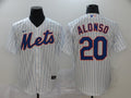 Men's New York Mets Pete Alonso #20 White Baseball Jersey
