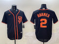 Men's San Francisco Giants Willy Adames #2 Black Jersey