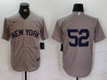 Men's New York Yankees CC Sabathia #52 Gray Jersey