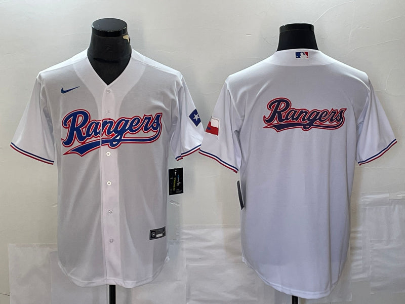 Men's Texas Rangers White Home Jersey