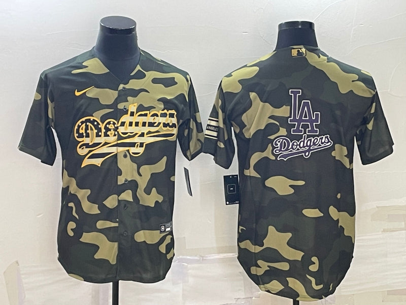 Men's Los Angeles Dodgers Camouflage Baseball Jersey