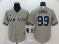 Men's New York Yankees Aaron Judge #99 Gray Baseball Jersey