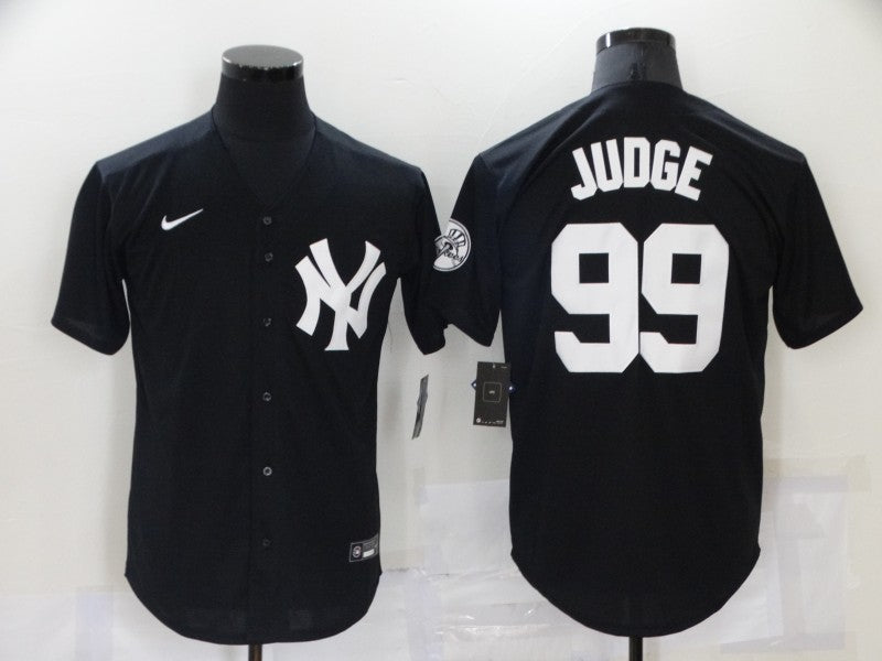 Men's New York Yankees Aaron Judge #99 Black Baseball Jersey