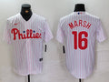 Men's Philadelphia Phillies Brandon Marsh #16 White Jersey