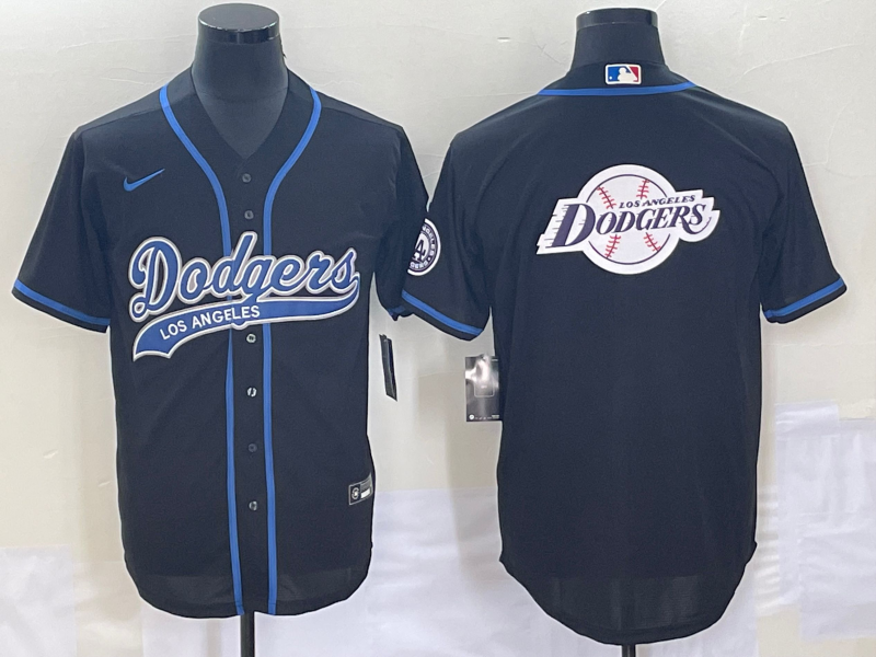 Men's Los Angeles Dodgers Black Jersey Joint Edition