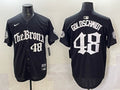 Men's New York Yankees Paul Goldschmidt #48 Black Jersey