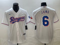 Men's Texas Rangers Josh Jung #6 White Home Jersey