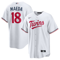 Men's Minnesota Twins Kenta Maeda #18 White Home Jersey