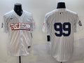 Men's New York Yankees Aaron Judge White Name Jersey