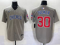 Men's Chicago Cubs Kyle Tucker #30 Gray Jersey