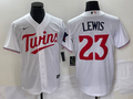 Men's Minnesota Twins Royce Lewis #23 White Home Jersey