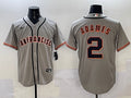 Men's San Francisco Giants Willy Adames #2 Gray Jersey