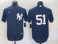 Men's New York Yankees Bernie Williams #51 Navy Name Jersey