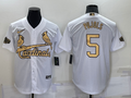 Men's St. Louis Cardinals Albert Pujols #5 White Jersey