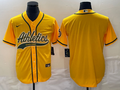 Men's Oakland Athletics Gold Blank Jersey Joint Edition
