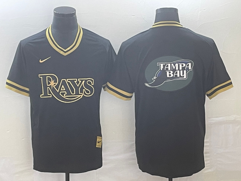Men's Tampa Bay Rays Black Team Jersey