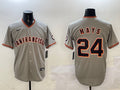 Men's San Francisco Giants Willie Mays #24 Gray Jersey
