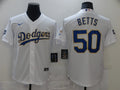 Men's Los Angeles Dodgers Mookie Betts #50 White Stitched Jersey