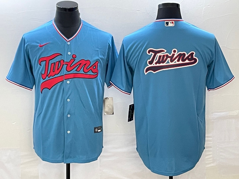 Men's Minnesota Twins Blue Logo Jersey