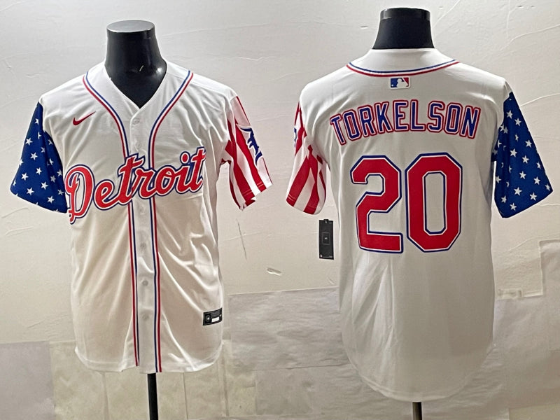 Men's Detroit Tigers Spencer Torkelson #20 White Limited Jersey