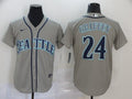 Men's Seattle Mariners Ken Griffey Jr. #24 Gray Baseball Jersey