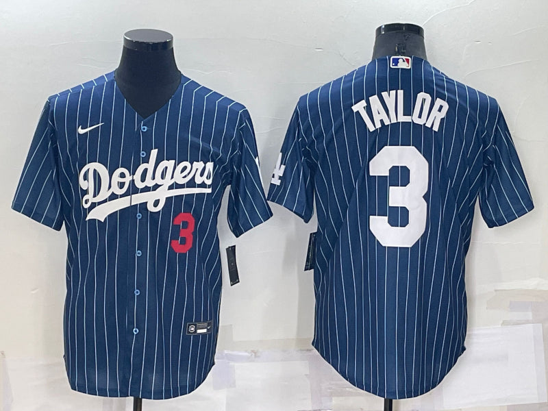 Men's Los Angeles Dodgers Chris Taylor #3 Blue Jersey