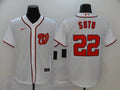 Men's Washington Nationals Juan Soto #22 White Baseball Jersey