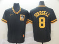 Men's Pittsburgh Pirates Willie Stargell #8 Black Jersey