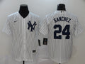 Men's New York Yankees Gary Sanchez #24 White Baseball Jersey