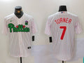 Men's Philadelphia Phillies Trea Turner #7 White Limited Jersey