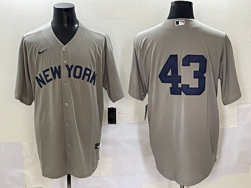 Men's New York Yankees Jonathan Loaisiga #43 Gray Jersey