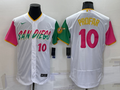 Men's San Diego Padres Jurickson Profar #10 White Stitched Jersey
