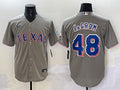 Men's Texas Rangers Jacob deGrom #48 Gray Limited Jersey