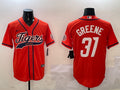 Men's Detroit Tigers Riley Greene #31 Orange Jersey